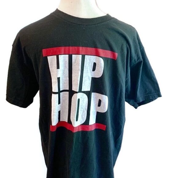 Hip Hop T-Shirt Red and Black 100% Cotton Sz L - Picture 1 of 3